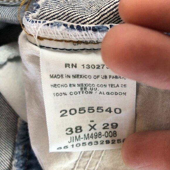 Lee Mens Jeans 38x32 Relaxed Fit Blue Denim Classic Casual Straight Leg Cotton - Picture 4 of 14